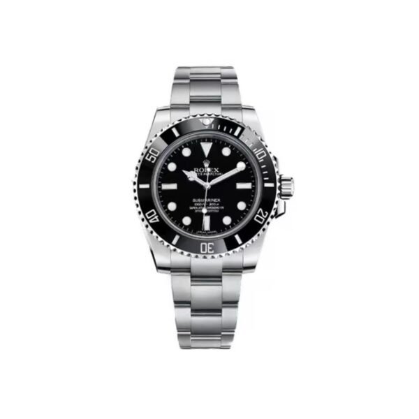 Rolex Submariner 40 mm black dial Oystersteel bracelet.
