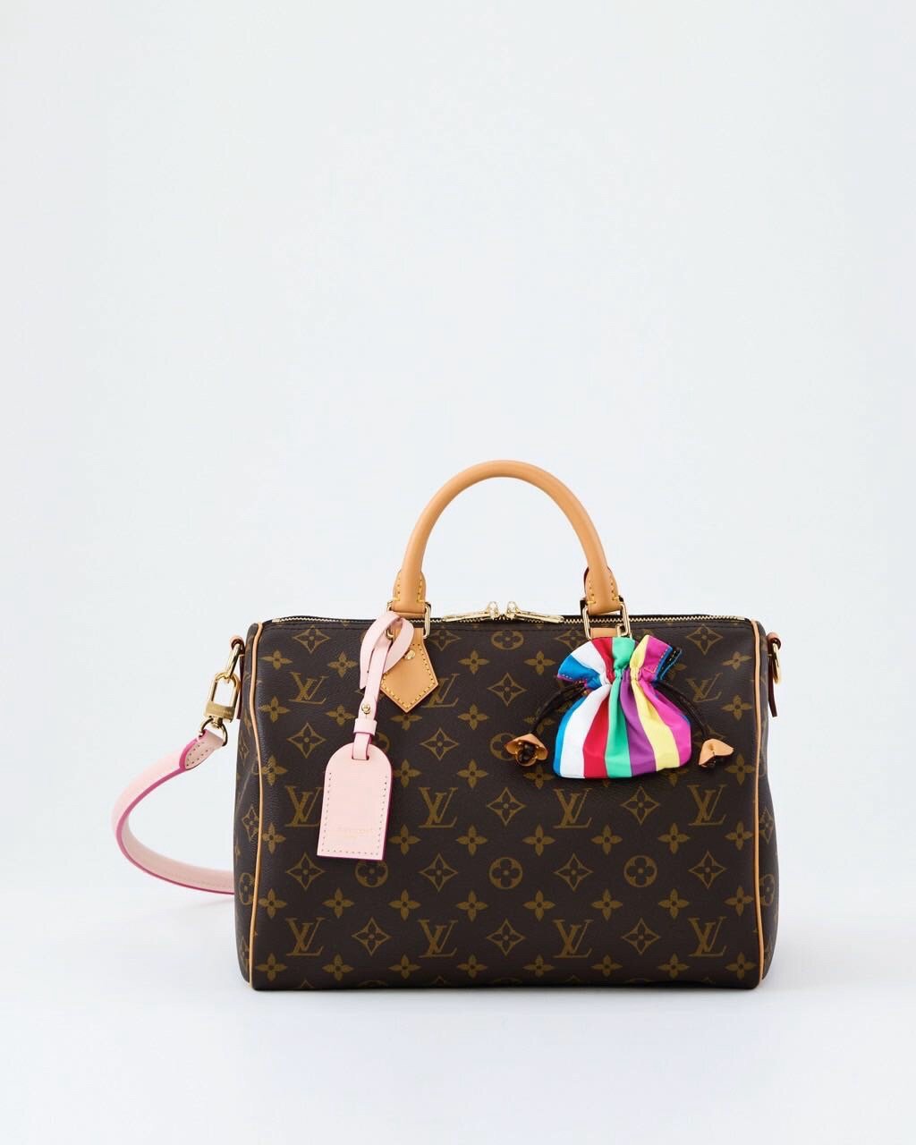 LV Speedy Soft 30 Boho: Classic Monogram Coated Canvas